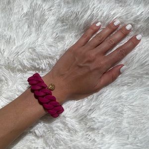Marc Jacobs Rubber Bracelet Dark Pink Thin